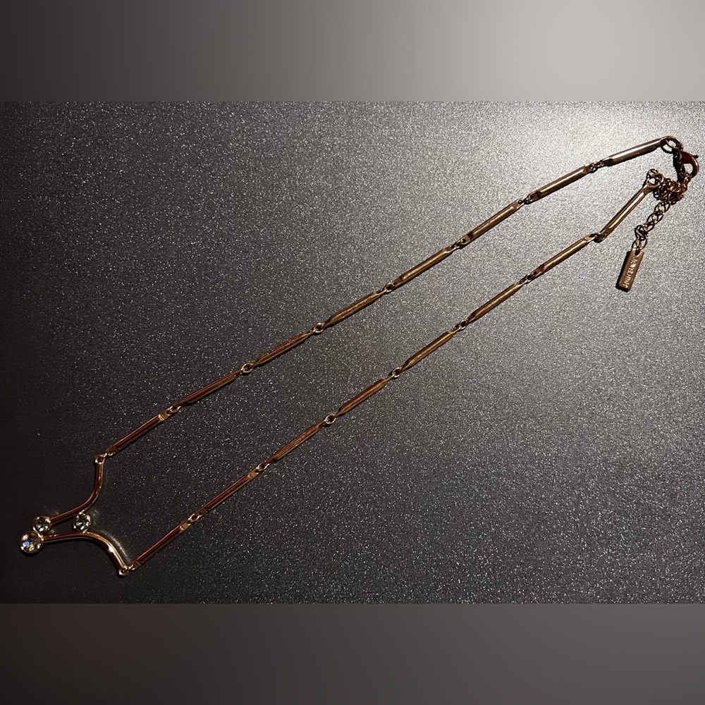 Rose Gold Gem Necklace